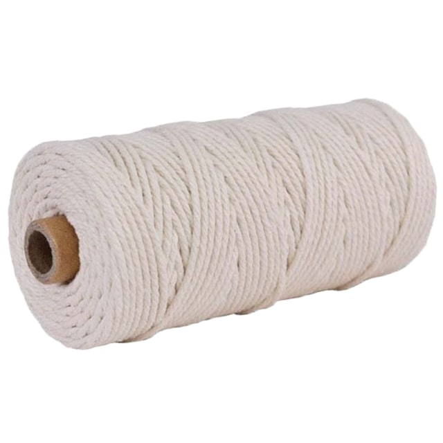 Beige Makramee-Köysi 2 Mm 100M