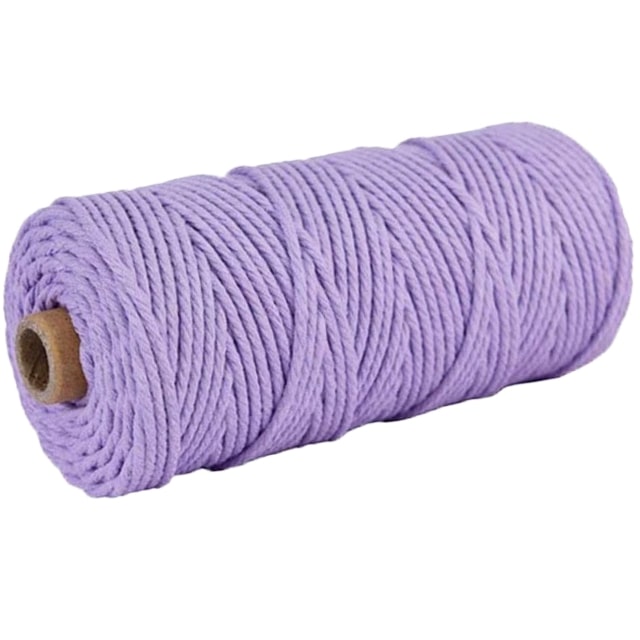 Corde macramé 2 mm mauve