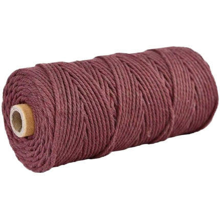 Corde macramé bordeaux 3 mm