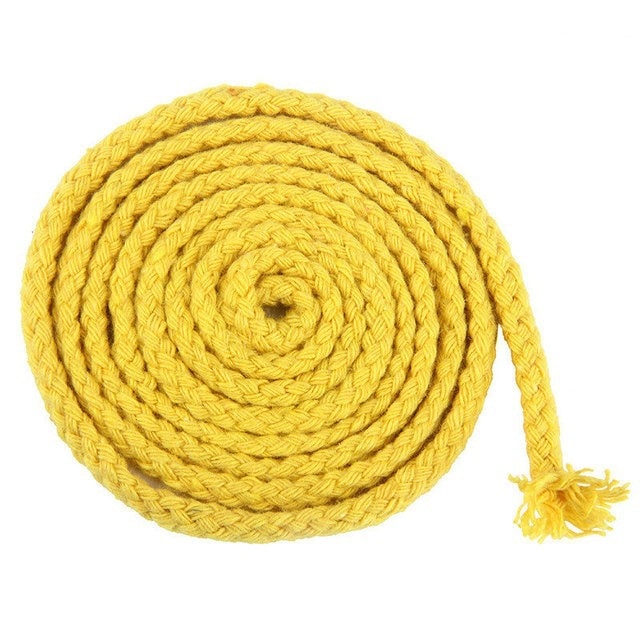Corde macramé jaune de 5mm pour 100m