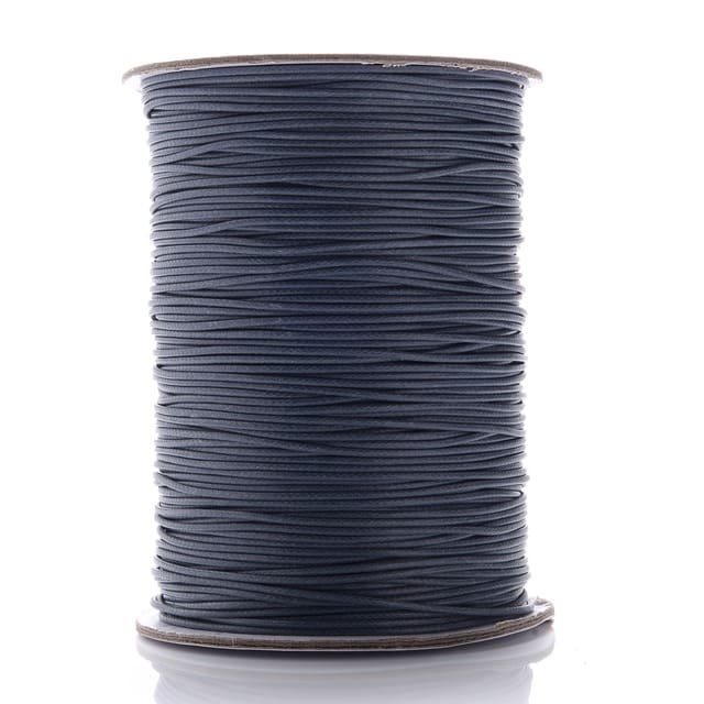 Fil ciré linhasita 2 mm gris ardoise