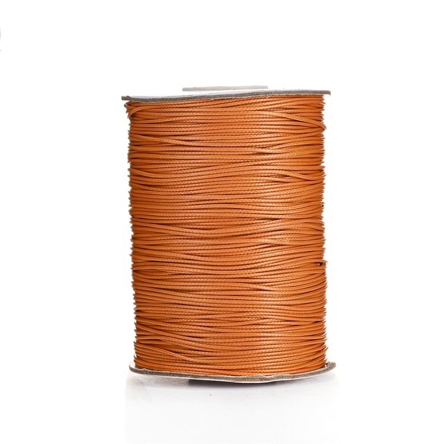 Fil ciré linhasita 1 mm orange vintage