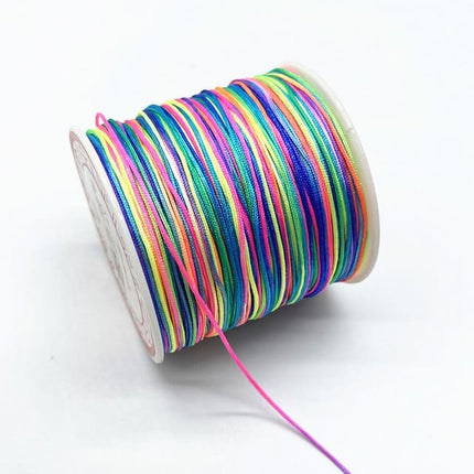 Fil en nylon tressé multicolore 0,8 mm pour 100m